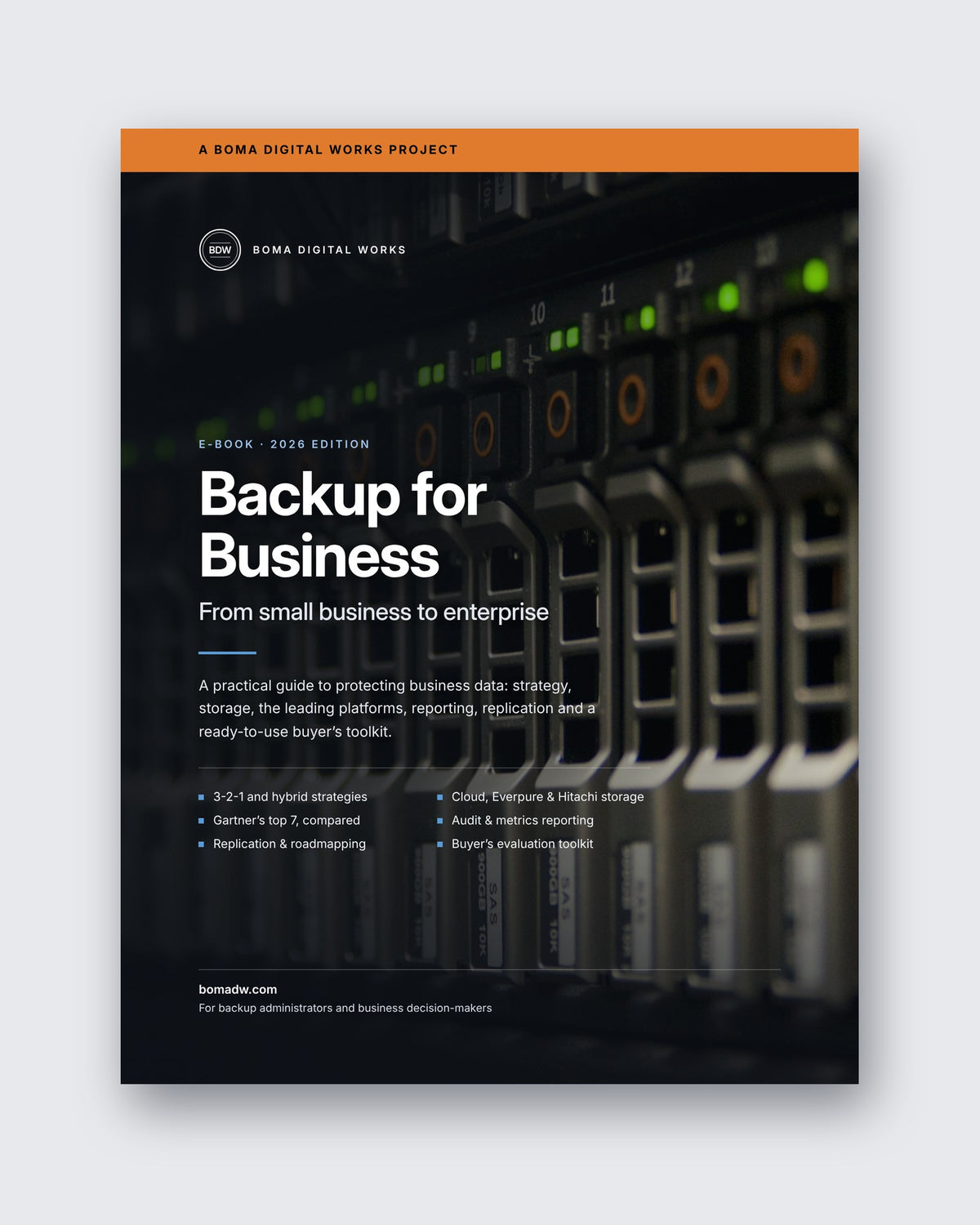 Cover of Backup for Business: From Small Business to Enterprise, an e-book by Boma Digital Works