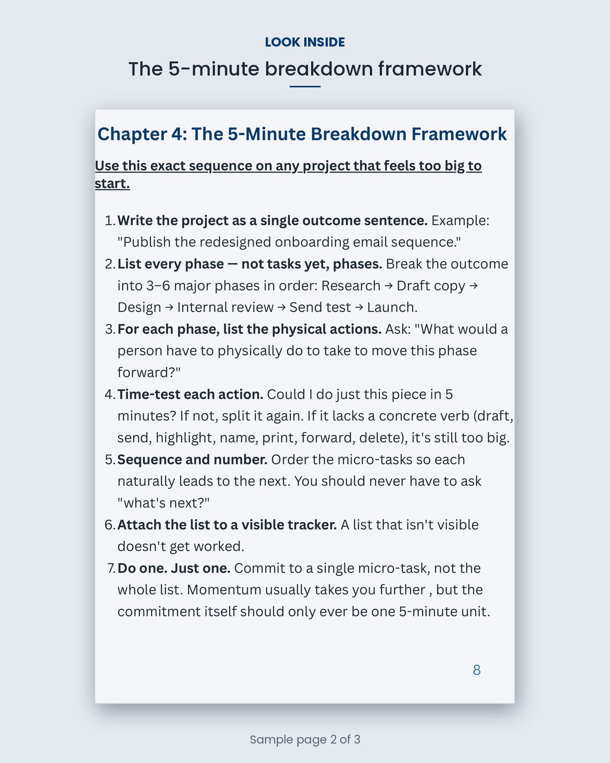 Look inside Micro-Tasking: the 5-minute breakdown framework