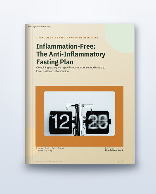 Inflammation-Free: The Anti-Inflammatory Fasting Plan, 3D book mockup