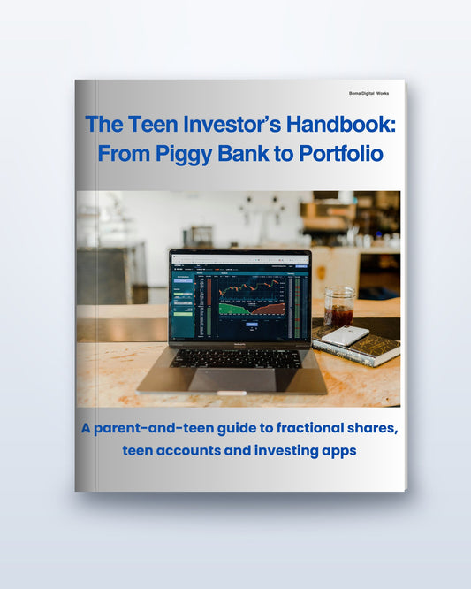 The Teen Investor's Handbook, 3D book mockup